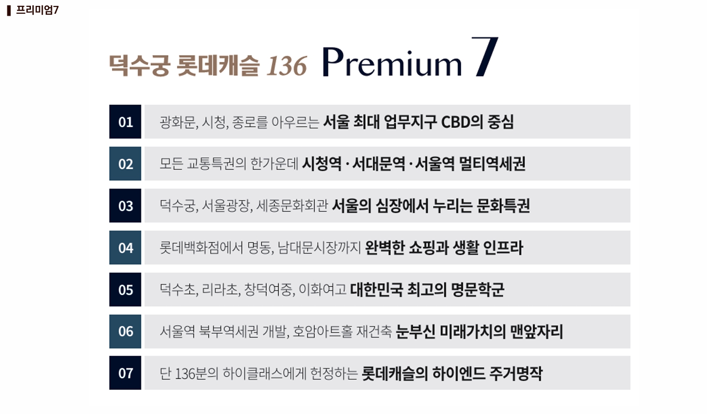 덕수궁 롯데캐슬 136 프리미엄 혜택